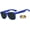 Blue (Dark Blue), variant on Kids Retro Sunglasses - Matte-Pink Frame / Smoke Polarized Lens