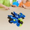 thumbnail image 1 of Juguete de dinosaurio transformador, transformación automática, juego divertido, juguete de dinosaurio deslizante para niños en edad preescolar, niñas velociraptor azul, 1 of 10