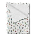 thumbnail image 2 of Colorful Soft Flannel Fleece Blanket, Kids Playing in the Field Doodle Colorful Cartoon Style Children Having Fun Image, Cozy Plush for Indoor and Outdoor Use, 60" x 80", Multicolor, by Ambesonne, 2 of 5