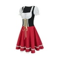 thumbnail image 4 of Ruyang Summer Dresses for Women Oktoberfest Outfits Dirndl Dress Traditional German Festival plus Size Dresses Long Sleeve, 4 of 9
