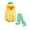 Yellow Pineapple, variant on Cjfdfy Newborn Baby Boy Girl Pineapple Costume Kids Baby Halloween Costume Infant Cute Zipper Hooded Romper Jumpsuit with Stockings Set Cosplay Party Outfit