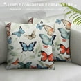 thumbnail image 3 of HENGT Watercolor Colorful Butterfly Pillow Covers Lumbar Pillowcases, Waterproof Chaise Lounge Throw Pillow Covers with Elastic Stripe Set of 4 Butterflies Abstract Art Printed Pillow Cases, 3 of 5