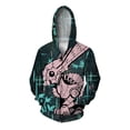 thumbnail image 2 of Sudadera con capucha informal de otoño para hombre, sudadera con cremallera, sudadera con capucha con estampado de gato a la moda, sudaderas de conejo para hombre, ropa, 2 of 5