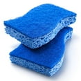 thumbnail image 3 of Scotch Brite Non Scratch Scrub Sponge Scour S Wave Shape Dishwasher Safe 3M 521 Blue, 12-Pack, 3 of 11