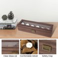 thumbnail image 2 of Uten Wood Watch Box, Watch Storage Case, Watch Organizer with Glass Display Lid for Men, 6 Slots, 2 of 12