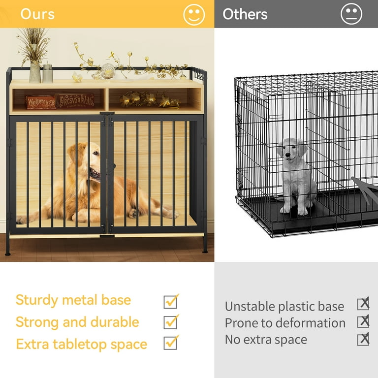 Extra large dog sales crate end table