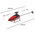 thumbnail image 2 of Drones de control remoto, avión, avión de 6 canales, helicóptero RC para niños y adultos. 1 batería, 2 of 9