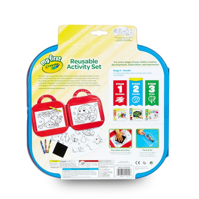 Crayola My First Reusable Activity Mat With Washable Crayons, Ages