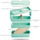 thumbnail image 4 of Lunch Box 3 Niveles Topper De 1000ml Lonchera Con Cubiertos, 4 of 5