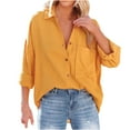 thumbnail image 1 of Birdeem Womens Casual Tops Solid Color Off-Shoulder Long-Sleeved Shirt Womens Tops, 1 of 10