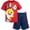 Red/blue, variant on Pinkfong Baby Shark Toddler Boys T-Shirt and Mesh Shorts Outfit Set Toddler