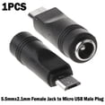 thumbnail image 3 of Lierteer 5.5mm X 2.1mm Female Jack To Micro Usb Male Plug Dc Power Connector Adapter, 3 of 8