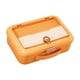 thumbnail image 1 of Caja de almacenamiento de documentos, organizador de archivos con asa, multifuncional, portátil Naranja, 1 of 7