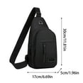 thumbnail image 4 of InsCrazy Sling Bag for Men Models Japanese Hundred Matching Chest Bag and Sports Leisure Bag for Travel Outdoor Sports, 4 of 7