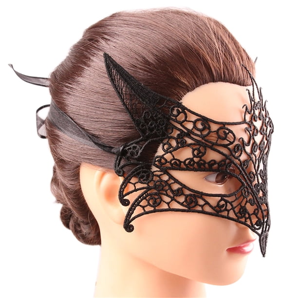 Jumpingount Fundas de gargantilla de vampiro, encaje exquisito, diseño ahuecado, pieza facial cómoda para Cosplay, costumbres exóticas para fiesta Ropa, zapatos y accesorios Miscelánea M019 Jumpingount AP008239-03