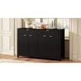 thumbnail image 5 of Harper & Bright Designs Wood Sideboard Cabinet with Storage, Fluted Accent Cabinet with Doors and Drawers for Entryway, Living Room, Foyer, Black, 5 of 14