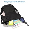 thumbnail image 3 of Qoosea Drawstring Backpack Waterproof String Gym Sports Bag with Shoe Compartment Side Mesh Pockets for Women Men, 3 of 6