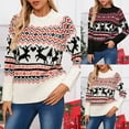 thumbnail image 2 of Zhanying Tenues d'Automne Mignonnes pour Femmes Col Rond Christmas Christmas Mode Cadeau de Noël pour Elle Chandail pour Femme, 2 of 8