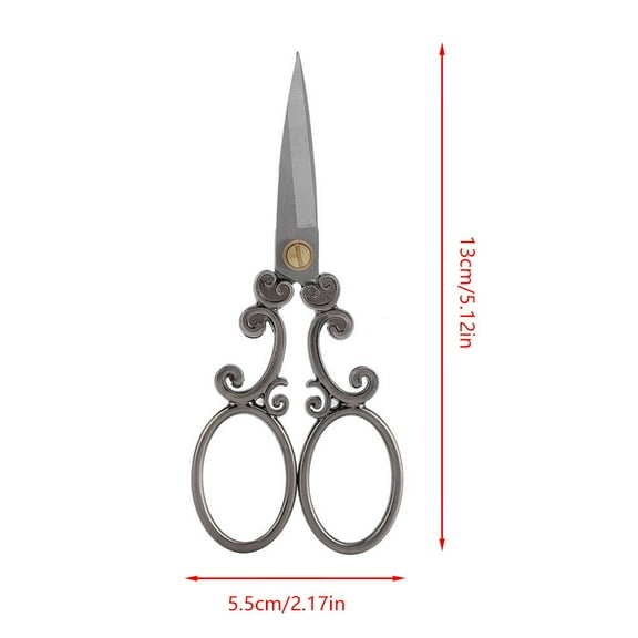 LYUMO Mini Vintage Stainless Steel Sewing Scissors Classical Cutting Embroidery Crafts Tool , Embroidery Scissors, Scissors