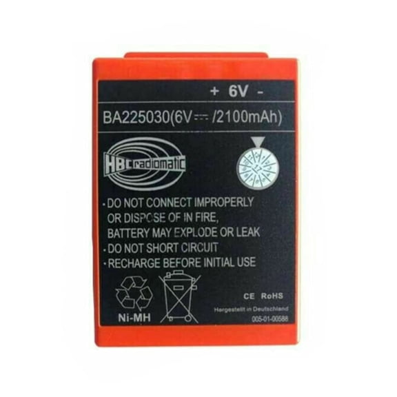 TrendyChic (1-Pack) BA225030 2100mAh 6V Ni-Mh Rechargeable Battery Replace for HBC Remote Control Crane Truck Driving Battery Power Block