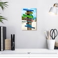 thumbnail image 3 of Elephant Stock Beach Signs Wall Art - Vertical Canvas Wall Art - Living Room Wall Decor - Places Canvas - Beige And Blue Decor By Philippe Hugonnard - 8" x 12", 3 of 8