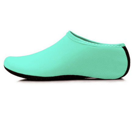 

AVEKI Water Shoes for Women Men Swim Beach Shoes Barefoot Quick-Dry Aqua Water Socks for Pool Yoga Surf Pure Green Size: 36-37