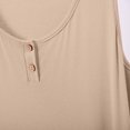 thumbnail image 3 of ZyeKqe Long Nightgown for Women Plus Size Sleeveless Button Front Crewneck Stretch Casual Lightweight Comfy Loungewear Midi Dress, 3 of 9