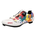 thumbnail image 2 of Transpirable Mujer hombres carretera bicicleta zapatos de Nylon bicicleta ciclismo Sneaker para SPD/SPD-SL sistema baja-corte ajustable hebilla encaje Blanco 41 Soledad Zapatillas de bicicleta de carretera para hombre, 2 of 10
