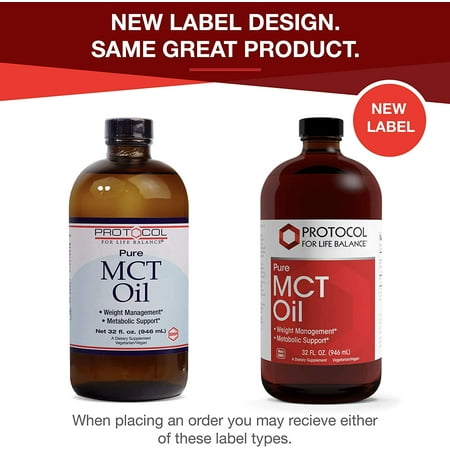 Protocol For Life Balance - Pure MCT Oil - 32 fl oz (946 mL)