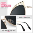thumbnail image 3 of GQUEEN Gafas de Sol Polarizadas Oversized con Montura Metálica Ojo de Gato, 3 of 7