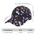 thumbnail image 2 of Rateoe Retro Rabbit Flower Pattern Men’s Baseball Cap – Adjustable Curved Brim Hat, Soft Cotton Sports Cap for Outdoor, Casual, and Everyday Wear, Comfortable & Breathable, 2 of 6