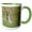 Green/White, variant on 3drose, Black-tailed Jackrabbit, Lepus Californicus, Welder Flats, Texas, 11oz Two-tone Yellow Mug