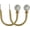 Royal Gold, variant on MERIVILLE Set of 2 Decorative Spanish White Marble Ball End Window Curtain Holdbacks for Draperies, Black