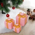 thumbnail image 4 of ⚡ Big Sale ! A Set Of 3 Christmas Color Boxes 50 LED Color Box Decorations With Bows And Plugs Indoor And Outdoor Christmas Tree Christmas Boxes Holiday Decorations, 4 of 6