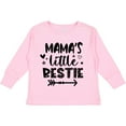 thumbnail image 3 of Inktastic Mama's Little Bestie with Arrow and Hearts Boys or Girls Long Sleeve Toddler T-Shirt, 3 of 5