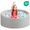 Grey-35.43in, variant on SAETSFEG Ball Pit for Toddlers 35.43''x11.81 Baby Ball Pit Soft Memory Foam Ball Pool Round Kids Ball Pit Indoor and Outdoor Game Kids Play Ball Pool Ideal Gift for Girls and Boys (Grey, NO Balls)