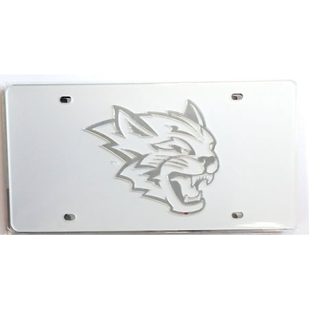 Stockdale Cal State Chico Wildcats Silver SD Premium Laser Cut Acrylic Inlaid License Plate Tag University of California