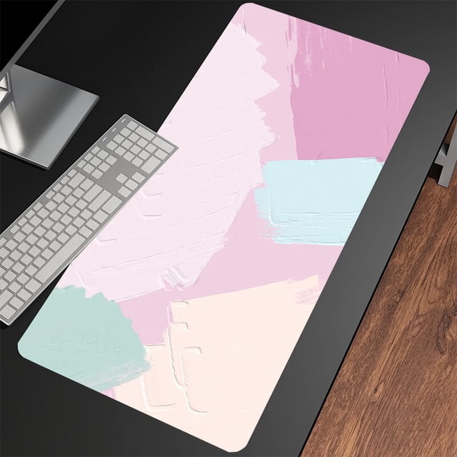 Alfombrilla de escritorio de color para Gamer, alfombrilla de ratón para escritorio de oficina, alfombrillas de ratón grandes para ordenador qiuyongming unisex
