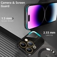 thumbnail image 4 of for iPhone 14 Pro Max Case Magnetic Clear Full Camera Protection [Compatible with MagSafe] Luxury Plating Transparent Shockproof Anti-Scratch Soft TPU Phone Cases for Women Men-Black, 4 of 6