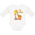 thumbnail image 3 of Inktastic My Grandma Loves Me Giraffe Boys or Girls Long Sleeve Baby Bodysuit, 3 of 5