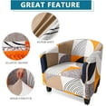 thumbnail image 3 of Club Chair Slipcover, 1 PCS Tub Chair Slipcover Washable Armchair Sofa Cover Protector for Living Room Bar Counter, 3 of 6