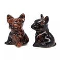 thumbnail image 5 of K-KED 10Pcs Natural Red Obsidian Quartz Crystal French Bulldog Carved Animal Ornament, 5 of 9