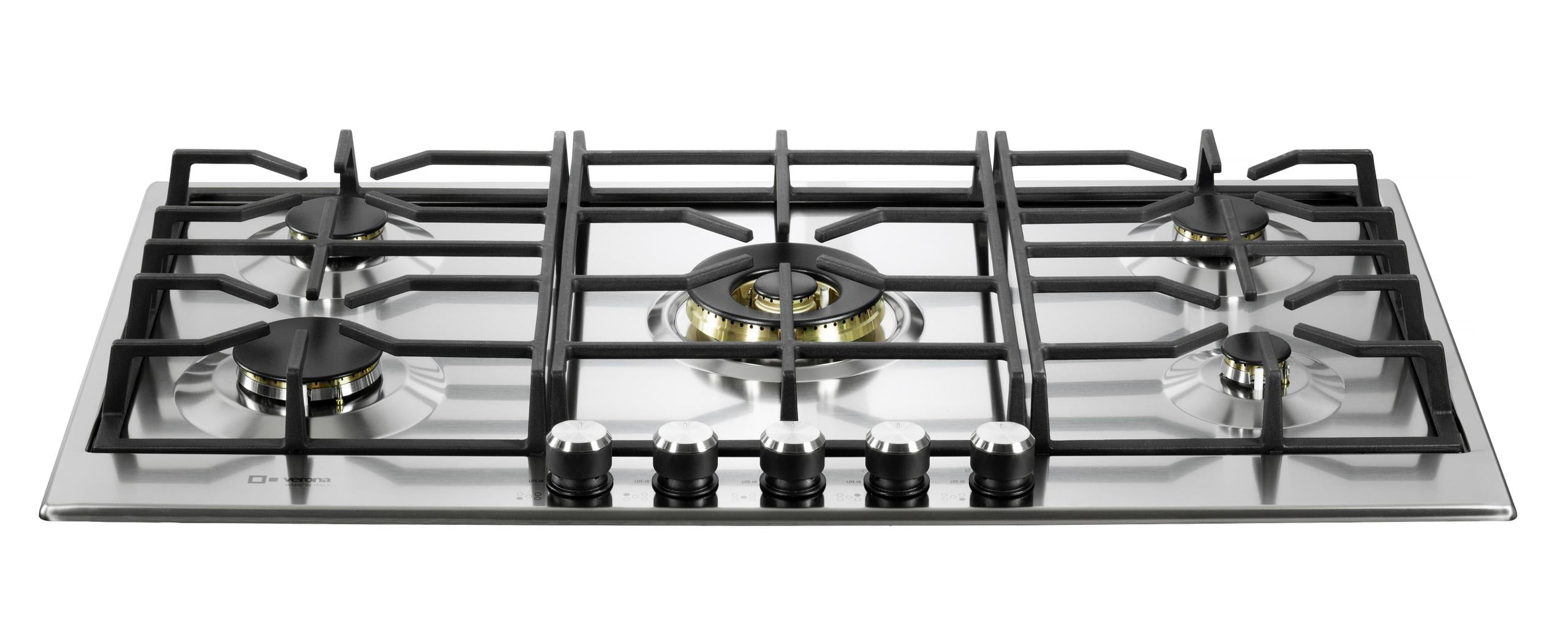 VERONA Verona 36" Designer Gas Cooktop-Brass Burners SS VDGCT536FSS