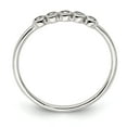 thumbnail image 2 of Sterling Silver Rhodium-plated 5-Bezel CZ Ring QR6929, 2 of 6