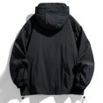 thumbnail image 3 of Kmdttou Waterproof Rain Jacket Men Lightweight Mountains Sport Jacket for Men Hooded Windbreaker Raincoat Black XL, 3 of 5