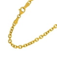 thumbnail image 5 of JewelStop 14k Solid Yellow Gold 1.8 mm Cable Chain Necklace, Lobster Claw Clasp- 22 Inches, 4.6gr., 5 of 5
