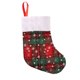 thumbnail image 1 of Gibobby Medias navideñas Bolsa de regalo Bolsas de calcetín de caramelo Calcetines de nieve de arpillera a cuadros Decoración de árbol(White), 1 of 5