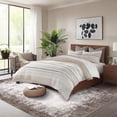 thumbnail image 2 of Hasoo Washable Area Rug Modern Border Abstract Rug for Living Room Indoor Low Pile Carpet, 6' x 9' Brown, 2 of 6