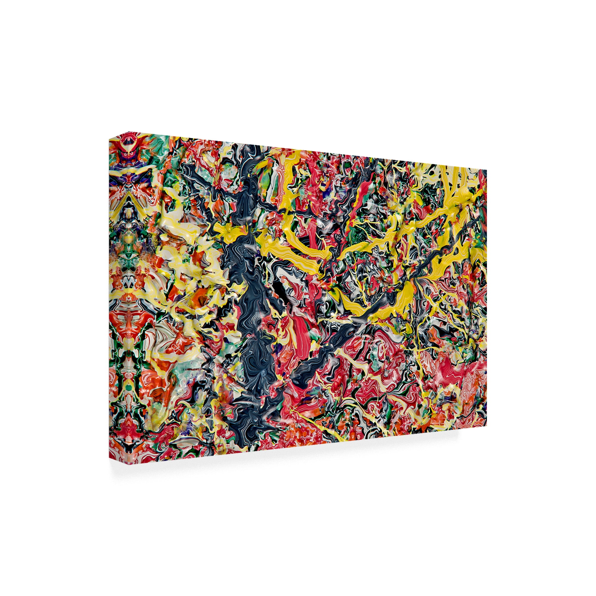Trademark Fine Art 'Abstract Splatters Lovejoy 6' Canvas Art by Mark Lovejoy