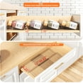 thumbnail image 5 of LAMU Spice Drawer Organizer, 2 Tier Expandable from 11" to 22" Seasoning Rack Tray Insert for Kitchen Drawers, Spice Rack Tray for Countertop, Transparent, 5 of 6